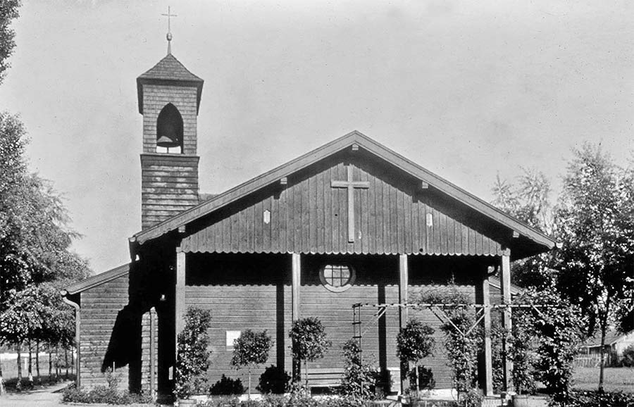 Die erste Kreuzkirche 1933