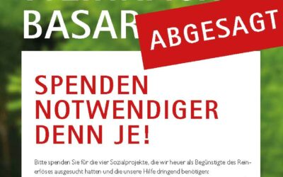 Weihnachtsbasar abgesagt!