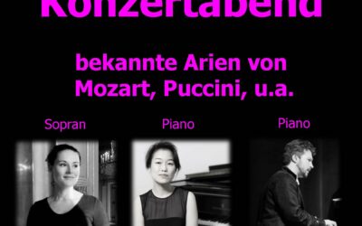 Konzertabend – bekannte Arien von Mozart u.a., am Fr. 26.4.