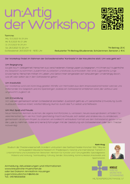 Flyer für den Workshop Unartig