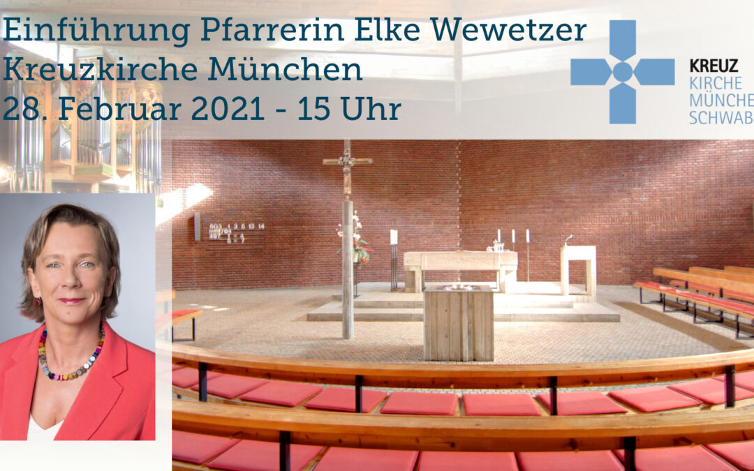 Pfarrerin Wewetzer in Kreuzkirche und per LIVESTREAM in ihr Amt eingeführt!